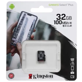 Карта памяти Kingston 32GB MicroSDHC Class 10 Canvas Select Plus 100MB/s