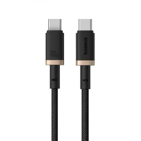 Кабель Baseus Dura Series Fast Charging Cable Type-C to Type-C 100W 2m, Чёрный/золотой (P10377803U01-02)