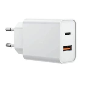 Сетевое зарядное устройство Wiwu Comet USB-C+QC3.0 Power Adapter 20W RY-U20, Белое
