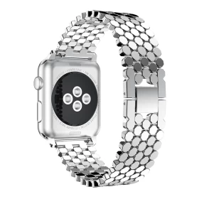 Ремешок Сота Металл для Apple Watch 38/40/41мм, Серебристый