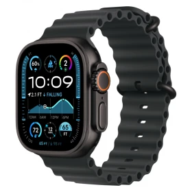 Apple Watch Ultra 2 (2024) GPS+Cellular 49mm, Black Titanium ремешок "Black Ocean Band" один размер 130-200 mm (MX4P3)