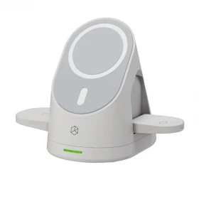 Беспроводное зарядное устройство Breaking DS06 3in1 Qi 20W, White