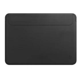 Чехол Wiwu Geniunie Leather Sleeve для MacBook 13.3, Чёрный