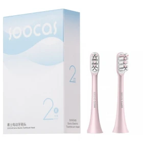 Сменные насадки для зубной щетки Soocare Soocas Clean X3/X3U/X5, розовые