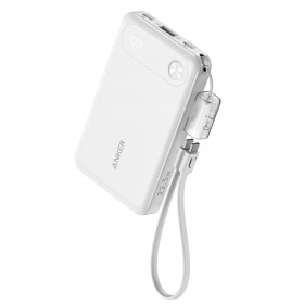 Внешний аккумулятор Anker 10000mAh 22.5W, White (A1257P21)