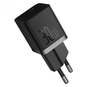 Сетевое зарядное устройство Baseus GaN5 Fast Charger (mini) 1C 30W EU, Black (CCGN070401)