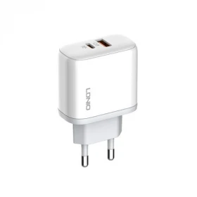 Сетевое зарядное устройство LDNIO 45W Fast Charger PD/QC + кабель USB - Type-C 1м, Белый