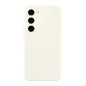Накладка Silicone Case Logo для Samsung Galaxy S23, Пудровая