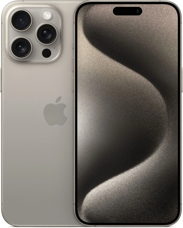 Смартфон Apple iPhone 15 Pro 256Gb Natural Titanium (eSIM+SIM). Фото 1