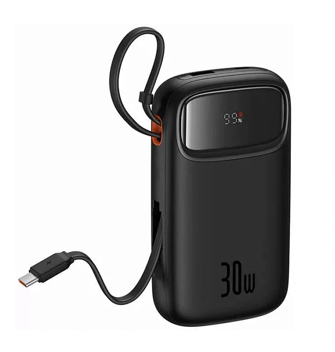 Внешний аккумулятор Baseus 30W 10000mAh QPow, Чёрный (P10055008113-00). Фото 1