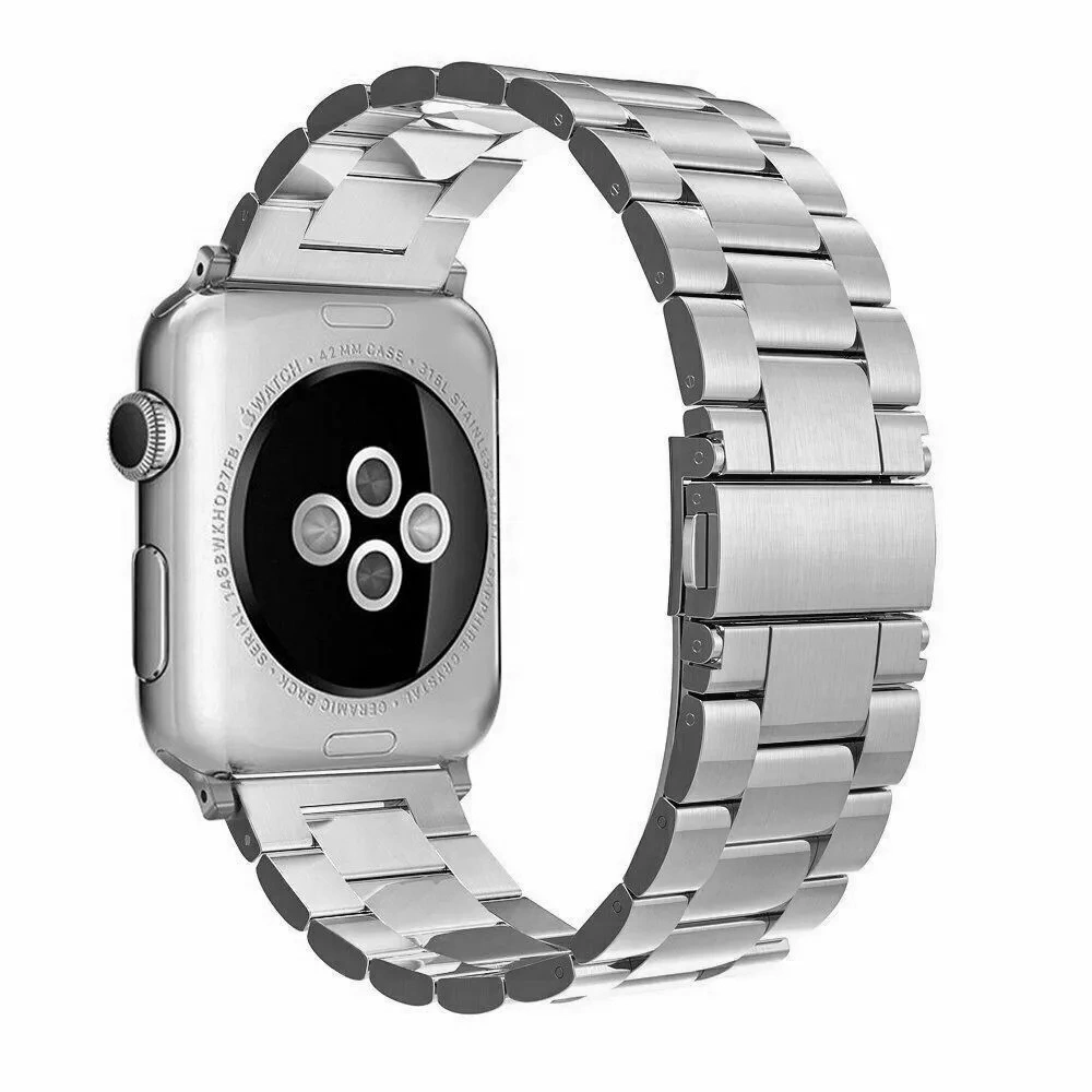 Ремешок Metal Block для Apple Watch 44/45/46/49мм, Серебристый. Фото 1