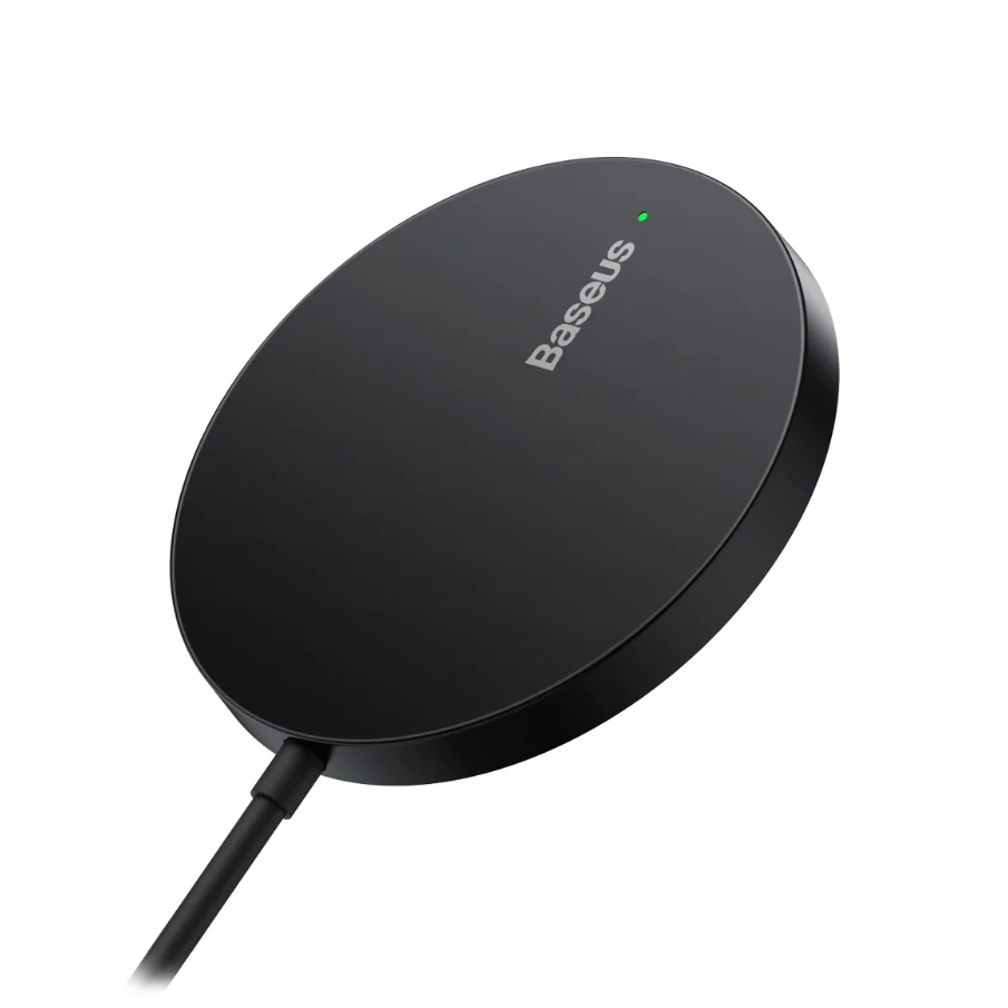 Беспроводное зарядное устройство Baseus Simple Mini3 Magnetic Wireless Charger 15W, Black (CCJJ040001). Фото 2