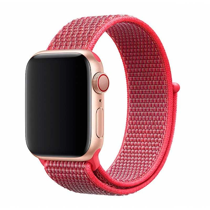 Ремешок Nylon Loop для Apple Watch 38/40/41/42мм, Красный. Фото 1