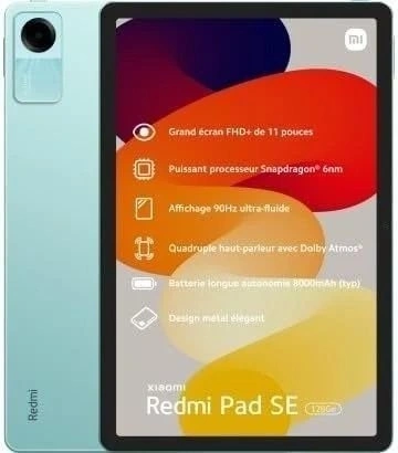 Планшет Redmi Pad SE 8/128GB Wi-Fi, Mint Green. Фото 1