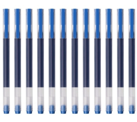 Набор гелевых ручек Qishang HIGH Capacity Pen 12шт, Синий. Фото 1