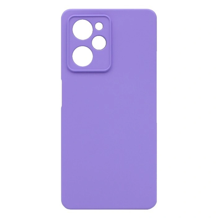 Накладка Silicone Case Logo для Poco X5 Pro 5G, Лиловая. Фото 1
