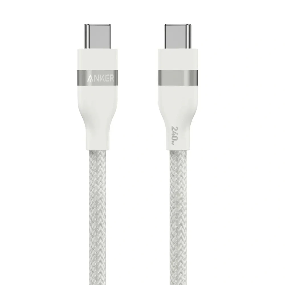 Кабель Anker USB-A to USB-C (3ft Braided) 0.9м, Белый (A82E2621). Фото 2