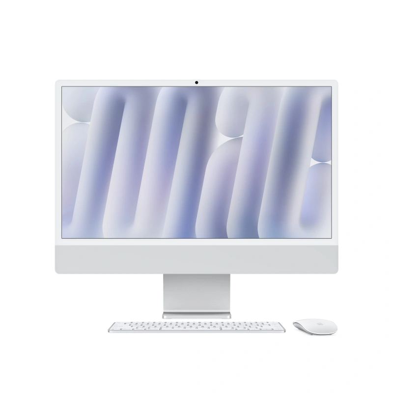 Apple iMac 24" Retina 4,5K, (Z1K1001M8) (M4, 10C CPU, 10C GPU, 24 ГБ, 1 ТБ SSD, 2024), Silver. Фото 2