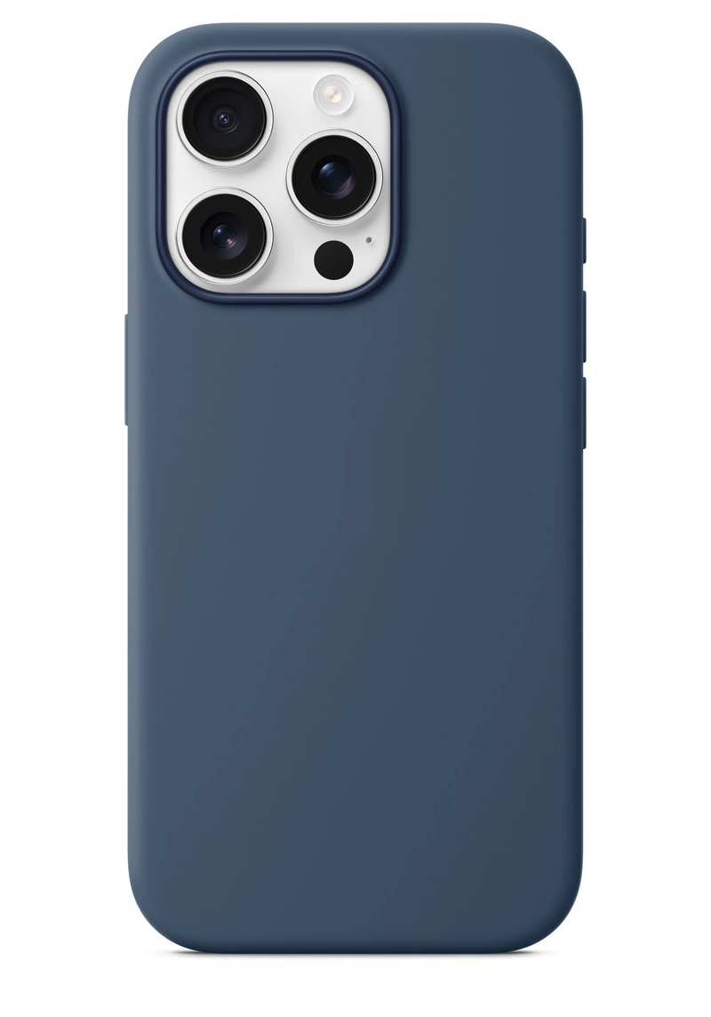 Накладка для iPhone 16 Pro Max Silicone Case With MagSafe, Denim. Фото 3