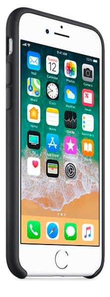 Накладка Silicone Case для iPhone SE 2022 / iPhone SE 2020, Black. Фото 3