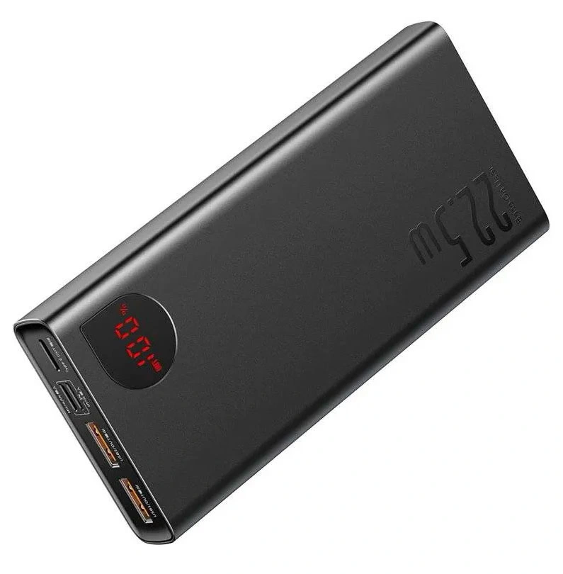 Внешний аккумулятор Baseus Adaman Metal Quick Charge PW 20000 mah 22.5W, Чёрный (P10021502112-01). Фото 4