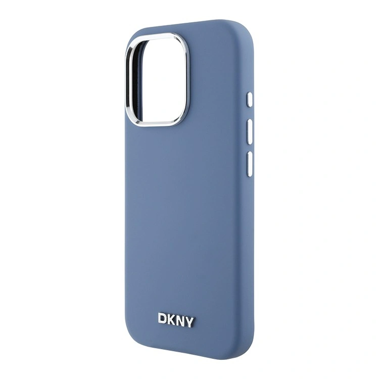 Накладка DKNY для iPhone 16 Pro Max Liquid Silicone Metal logo and Camera frame Hard (MagSafe), Blue (DKHMP16XSMCHLB). Фото 3
