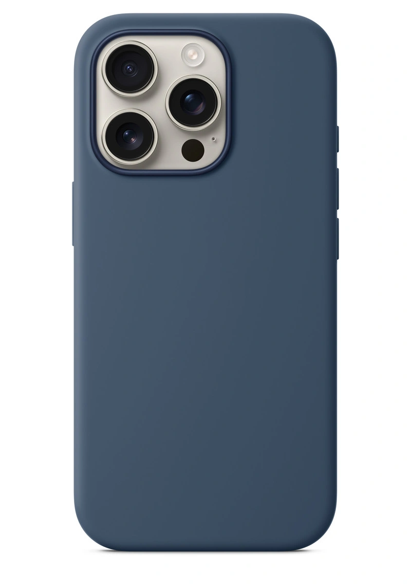 Накладка для iPhone 16 Pro Max Silicone Case With MagSafe, Denim. Фото 2