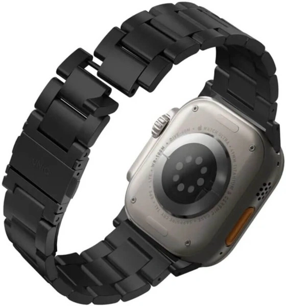 Ремешок Uniq для Apple Watch 44/45/46/49мм OSTA Steel Strap with Self-Adjustable Links, Black (49MM-OSTABLK). Фото 2