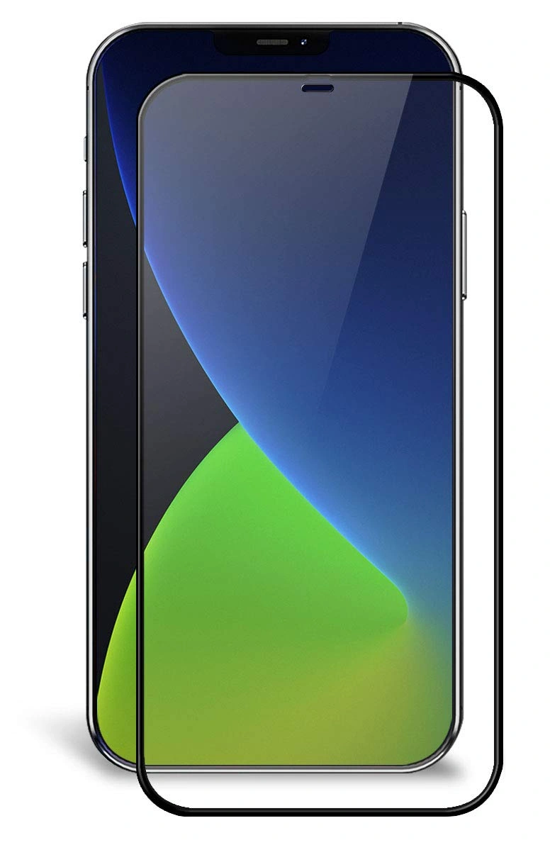Защитное стекло 2.5D для iPhone 12 Pro Max, Чёрный. Фото 1