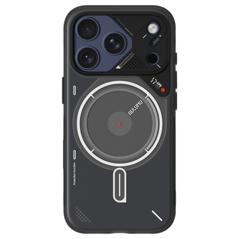 Накладка Aulumu для iPhone 17 Pro Max A17 Frosted, Серая полупрозрачная (A17-TPU-GY-PM). Фото 1