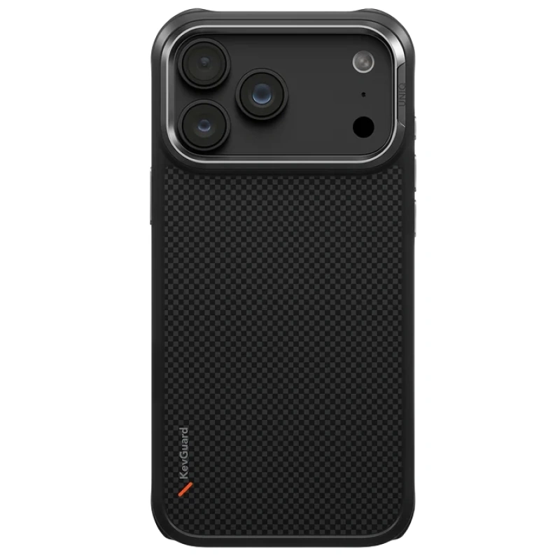 Накладка Uniq для iPhone 18 Pro / iPhone 17 Pro Keva Tough Aramid Case (MagSafe), Carbon Black (IP6.3P(2026)-KEVAMCBLK). Фото 2