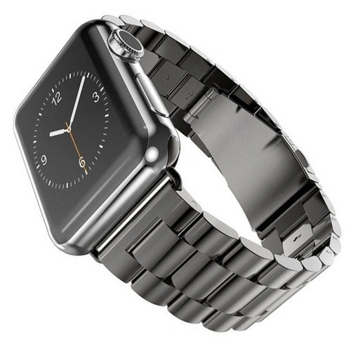 Ремешок для Apple Watch 44/45/46/49мм Ceramics Standart, Чёрный. Фото 1