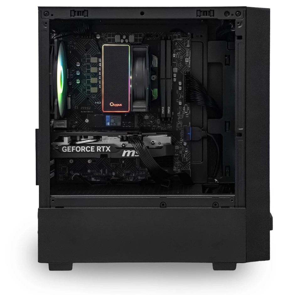Системный блок CORE M (SM02 Ryzen 5 5600, 32Гб DDR4, RTX5060, SSD 1Тб M.2, MSI B550M-B, 650Вт). Фото 3