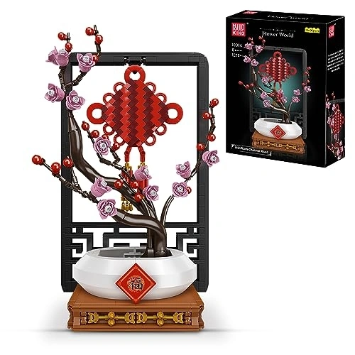 Конструктор Mould King Flower World 10014: Plum Chinese Knot. Фото 1