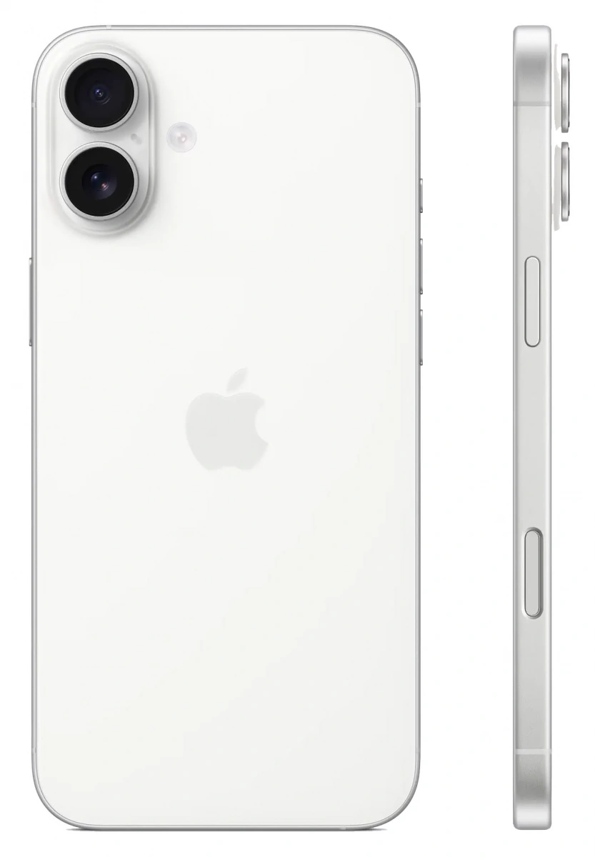 Смартфон Apple iPhone 16 128Gb White (eSIM+SIM). Фото 2