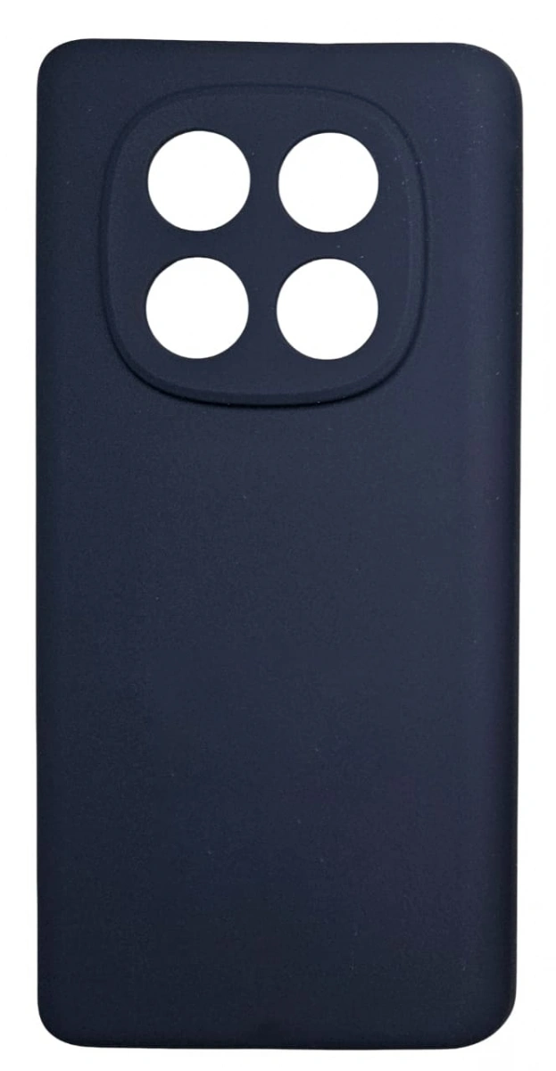 Накладка Silicone Case для Redmi Note 14 Pro 4G, Тёмно-синяя. Фото 1