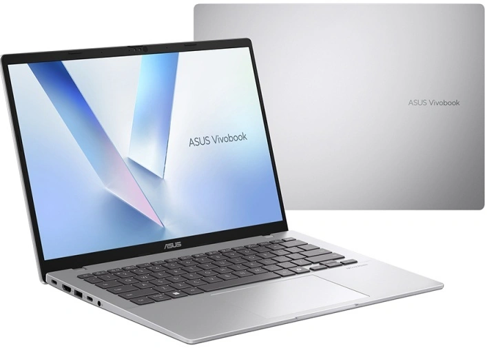 ASUS VivoBook 14, M1407KA-LY182, Серебристый (14", Ryzen AI 5 330, 16 Гб, 512 Гб SSD, AMD Radeon 820M, noOS) 90NB15H3-M009C0. Фото 2