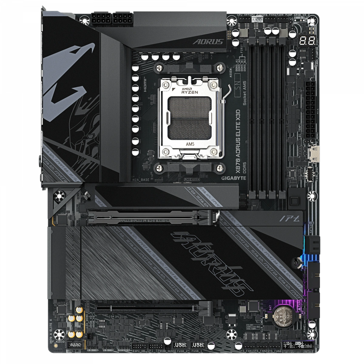 Материнская плата Gigabyte X870E AORUS ELITE X3D. Фото 1