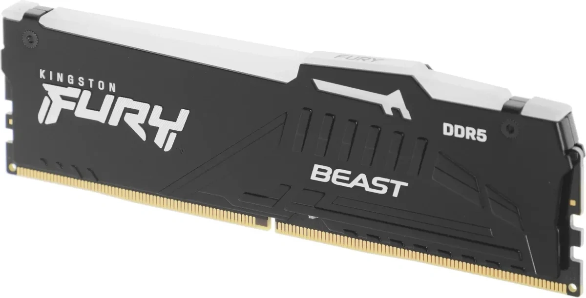 Оперативная память Kingston FURY Beast Black RGB 32 ГБ, DDR5, 2х16 ГБ, 6000 МГц, 30-36-36 (KF560C30BBEAK2-32). Фото 6