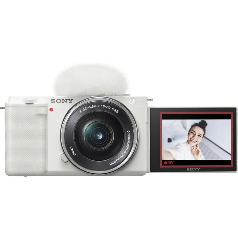 Фотоаппарат беззеркальный Sony ZV-E10L 16-50mm kit, Белый. Фото 3