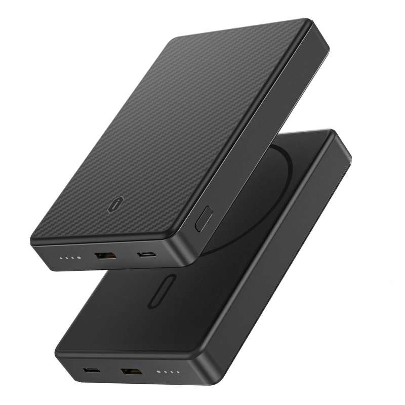 Внешний аккумулятор Wiwu Warriors PD 20W Magnetic Power Bank Wi-P073 10000mAh, Чёрный. Фото 4