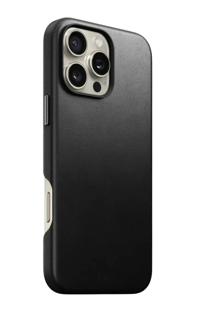 Накладка Nomad Traditional Leather Case With MagSafe для iPhone 16 Pro Max, Black (NM01388685). Фото 1