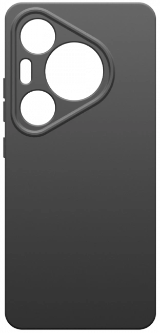Накладка boraSCO Silicone Case для Huawei Pura 70 Pro, Чёрная. Фото 1