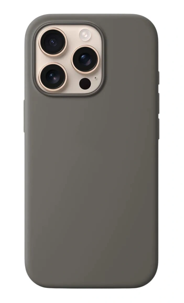 Накладка Silicone Case With MagSafe для iPhone 16 Pro, Stone Gray. Фото 1