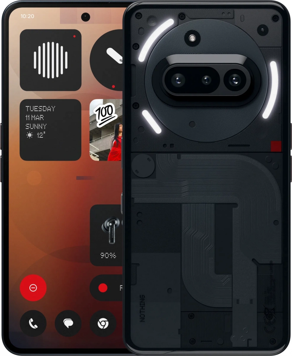Смартфон Nothing Phone (3A) 8/128Гб, Чёрный. Фото 1