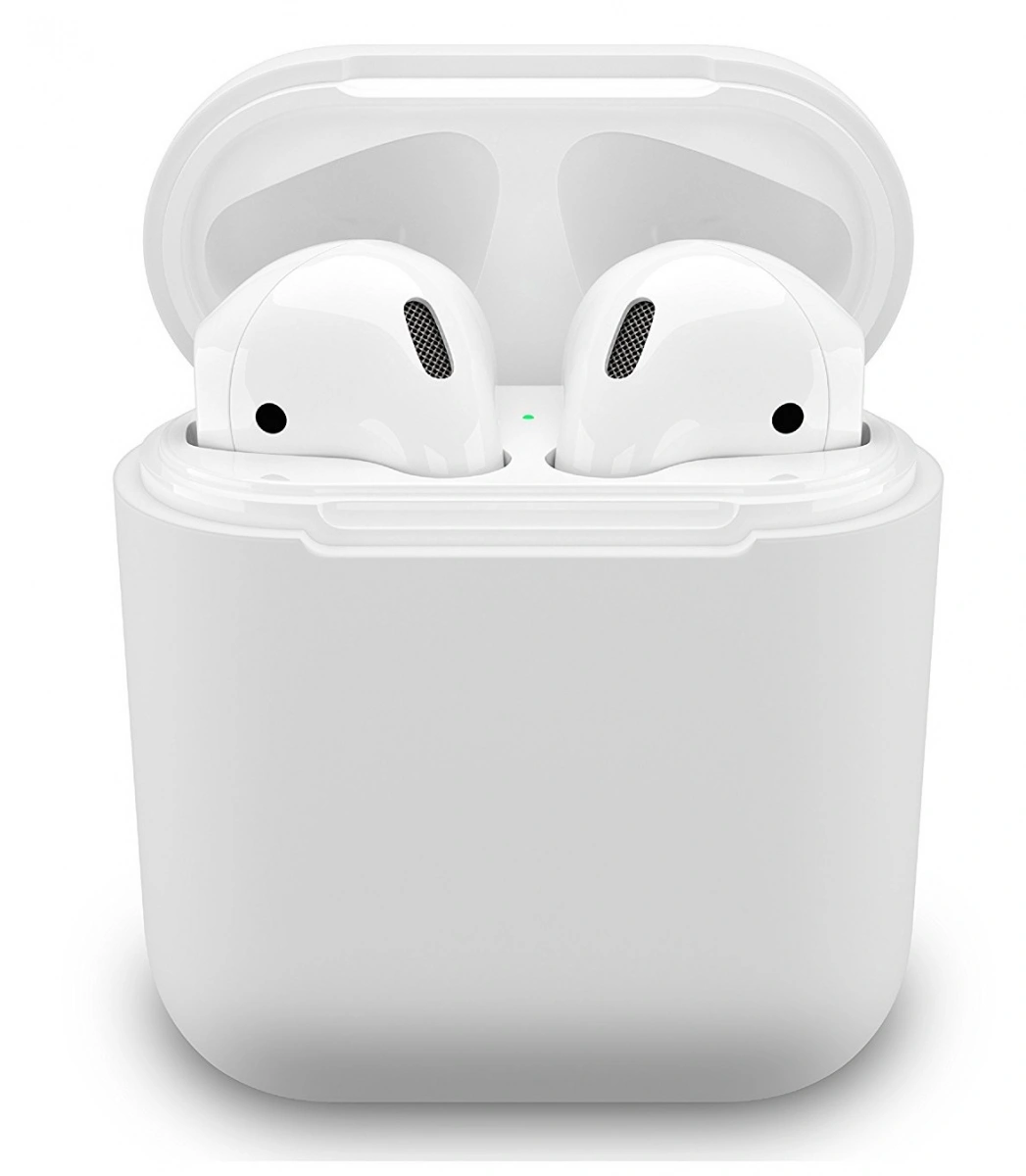 Чехол Silicone Case для наушников AirPods 2, White. Фото 1