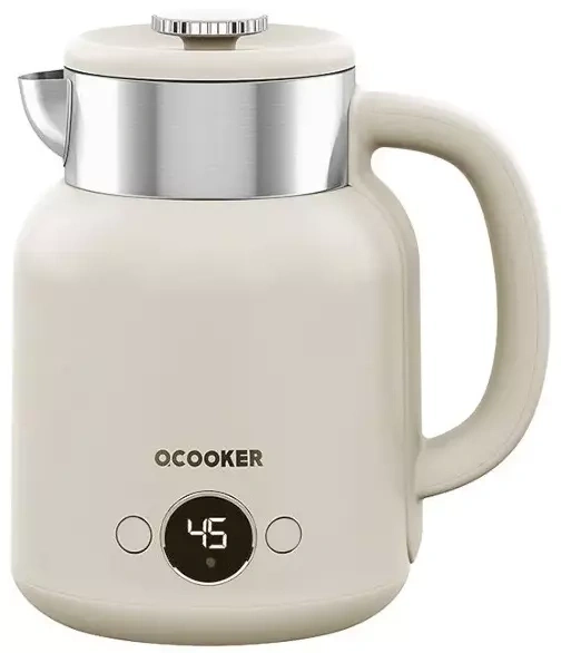 Электрический чайник с датчиком температуры Qcooker Kettle 1.5L 1500W, Белый (CR-SH1501). Фото 1