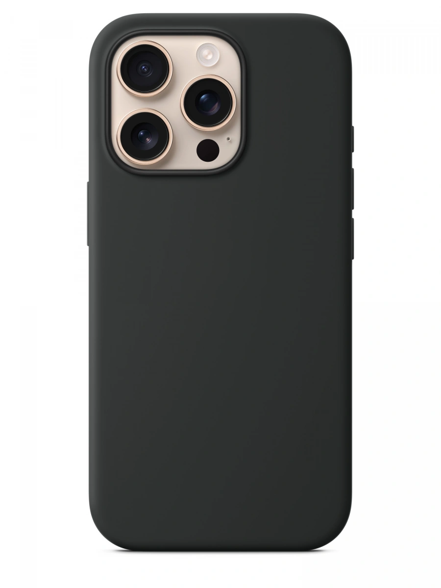 Накладка для iPhone 16 Pro Max Silicone Case With MagSafe, Black. Фото 4