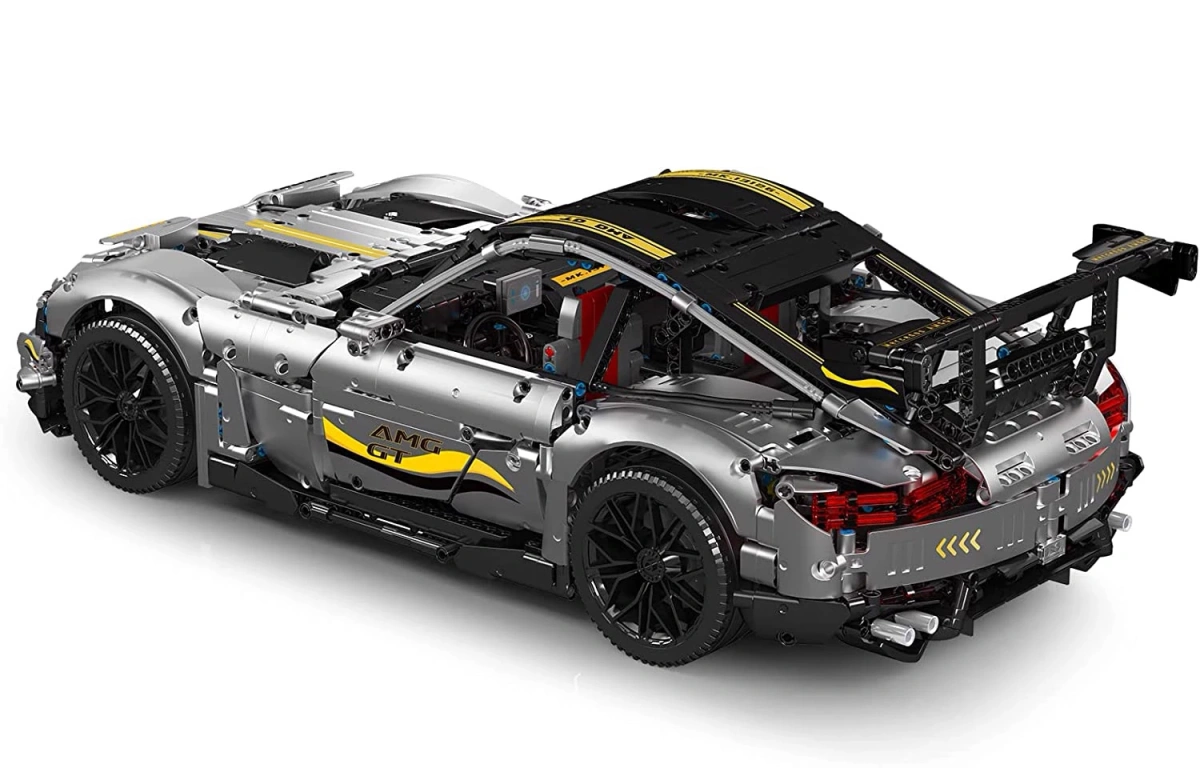 Конструктор Mould King Models 13126. Mercedes AMG GT QuickSilver 1:8, 2872 деталей, Серебристый. Фото 2
