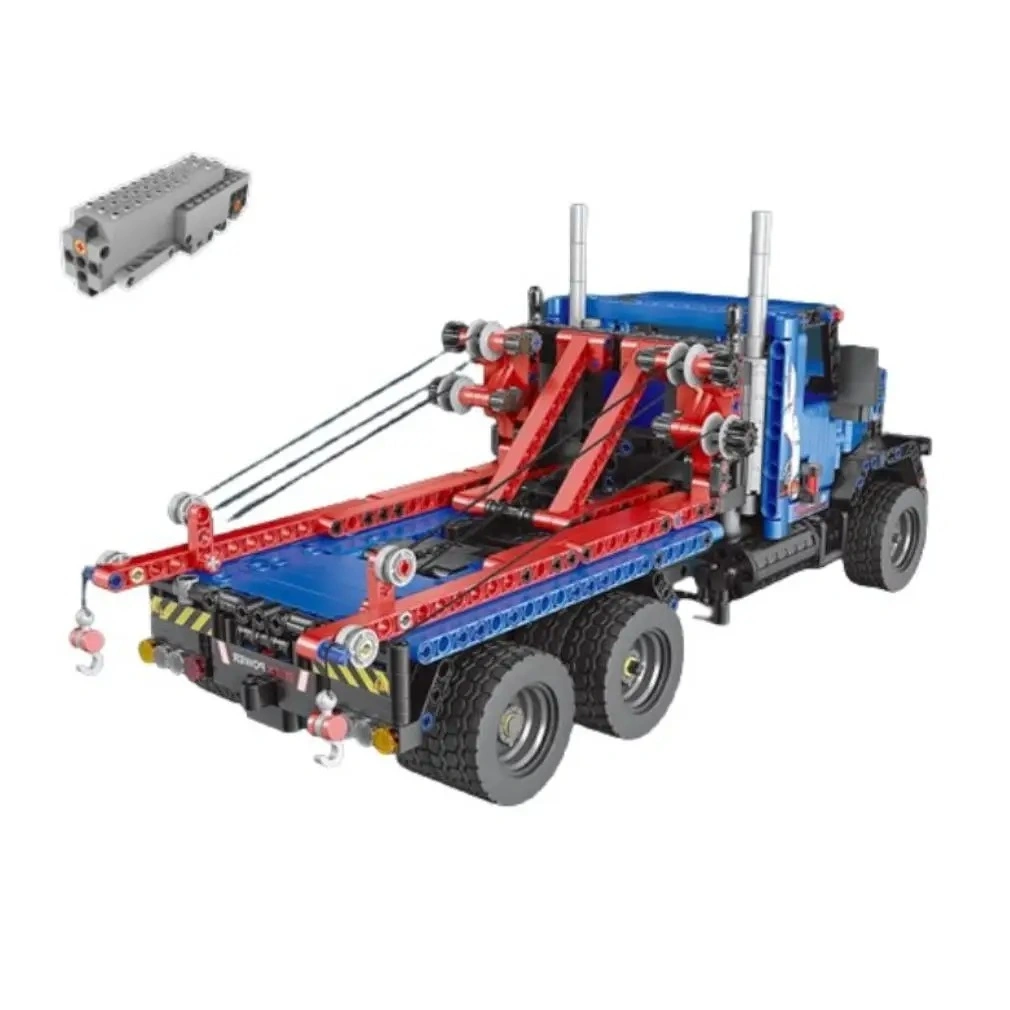 Конструктор Mould King Power Brick 15020. Грузовой эвакуатор, 1064 детали, пульт ДУ, двигатель. Фото 3